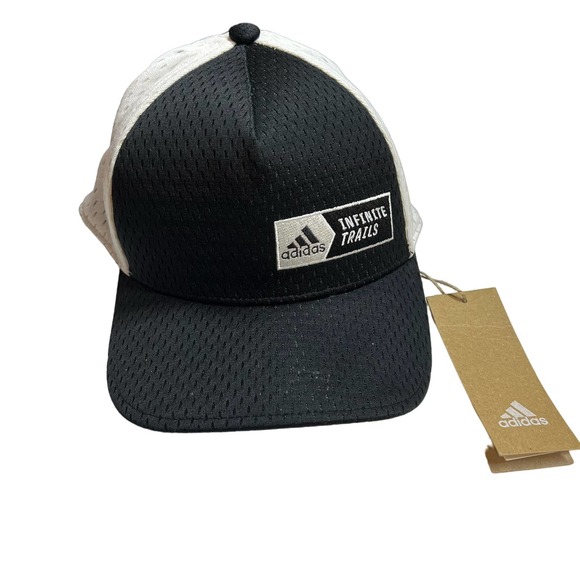 Adidas Womens Event Cap Infinite Trails White Black New Adjustable - Picture 1 of 5